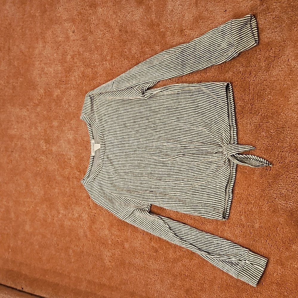 Caution To The Wind Striped Tie Bottom Size S Sweater